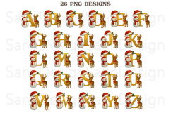 Personalized Christmas Ornament PNG,Kids Personalized Letter Product Image 2