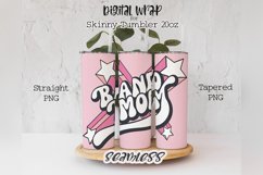 SEAMLESS Band mom PNG tumbler wrap sublimation design Product Image 1