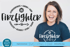 Firefighter svg, fire fighter svg, emergency services unisex Product Image 1
