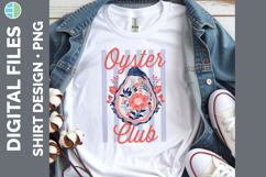Oyster Club Preppy Coastal Beach PNG Shirt Design Product Image 2