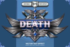Death Messenger Achievement Badge with Editable Text Effects Product Image 1