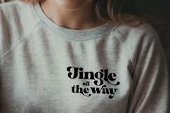 Jingle All The Way svg retro vintage christmas ornament Product Image 2
