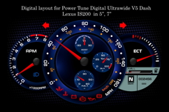 Digital Layout for Power Tune Digital Ultrawide V5 Dash Product Image 1