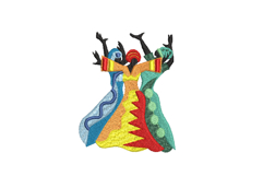 African Sisterhood 2 - Machine Embroidery Design Product Image 1