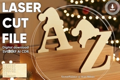 Christmas letters - laser cut / Cricut file Product Image 1
