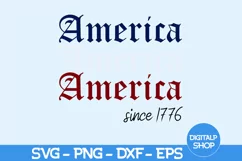 America Since 1776 Svg, 4th of July Svg, Patriotic Svg Product Image 2