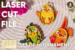 Layered Animal Ornaments SVG Laser Cut Files, Set of 10 Product Image 2