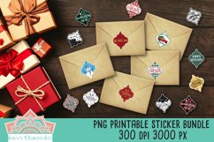 Christmas Arabesque Print and Cut Sticker Bundle 15 Designs