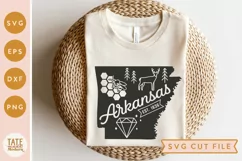 Vintage Arkansas SVG cut file - Arkansas state symbols svg Product Image 1