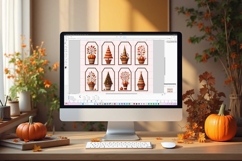 Printable Autumn Topiary Gift Tags Product Image 2