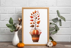 Clip Art or Clipart: Autumn Topiary Clipart Product Image 6