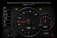 Digital Layout for Power Tune Digital Ultrawide V5 Dash Product Image 1