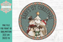 Baby&#039;s 1st Christmas Ornament Sublimation