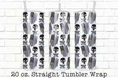 Police Tumbler Wrap, Sublimation, 20 oz Tumbler Wrap PNG Product Image 1