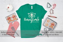 Kelly Bella Canvas 3001 Mockup, Christmas T-Shirt Mockup Product Image 1