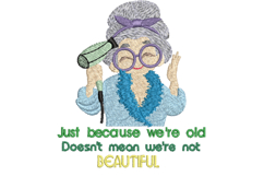 Grandma B - Beautiful Grandma - Machine Embroidery Design Product Image 1
