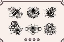 Bee SVG Bundle, Honey Bee, Honeycomb Clipart Product Image 3