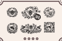 Bee SVG Bundle, Honey Bee, Honeycomb Clipart Product Image 6