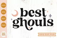 best ghouls SVG cut file - Retro mama and me halloween svg Product Image 1
