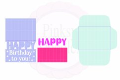 Happy Birthday to you! layered card and envelope svg files Product Image 2