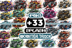 Monster Truck with Splash Effects Bundle | Off-Road Truck Product Image 1