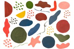 Watercolor Boho Splash Clipart, Modern Boho Design PNG Product Image 2