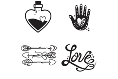 Boho Love Dingbats Product Image 10