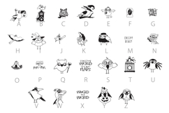 Bones and Feathers Society Dingbats Product Image 3