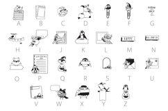 Bones and Feathers Society Dingbats Product Image 4