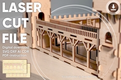 Bridge of the Castle - laser cut file, Glowforge pattern Product Image 1