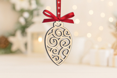 SVG Christmas Tree Ornament Toy Laser Holiday Home Decor Product Image 1