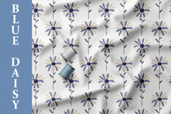 Daisies Seamless Patterns, Minimal Boho Floral Digital Paper Product Image 7