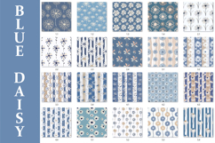 Daisies Seamless Patterns, Minimal Boho Floral Digital Paper Product Image 11