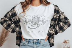 Cowboy Boots SVG Clipart Bundle | Cowgirl Boots &amp; Line Art Product Image 5