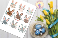 Clip Art, Easter Clip Art, Easter Bunny Faces Product Image 1