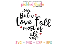 But I Love Fall Most of All Autumn SVG Product Image 1