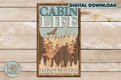 Cabin life/laser cut files/SVG/DXF/CDR/outdoor recreation Product Image 1