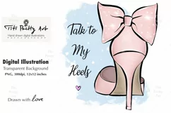 Fashion Illustration, Heels PNG Product Image 1