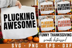 Plucking Awesome Svg | Funny Thanksgiving Svg Product Image 1