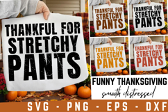 Thankful For Stretchy Pants Svg | Funny Thanksgiving Svg Product Image 1