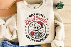 Dead Inside But It's Christmas Svg | Christmas | Shirt Svg Product Image 2