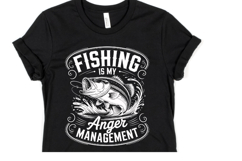 Fishing is my anger management svg | Shirt Svg Product Image 1