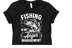 Fishing is my anger management svg | Svg File | Shirt Svg Product Image 1