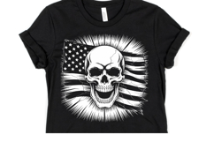 USA Skull Svg Design | Svg Cut Files | Shirt Svg Product Image 1