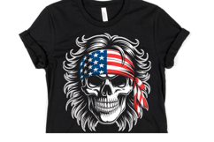 USA Skull Svg Design | Svg Cut Files | Shirt Svg Product Image 1