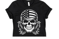 USA Skull Svg Design | Svg Cut Files | Shirt Svg Product Image 1