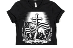 USA Liberty and Faith Svg | Svg Cut Files | Shirt Svg Product Image 1