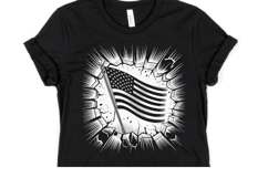 USA Flag Svg Design | Svg Cut Files | Shirt Svg Product Image 1