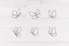Butterfly Line art, Butterflies Bundle svg cut for print Product Image 2