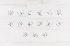 Butterfly Line art, Butterflies Bundle svg cut for print Product Image 3